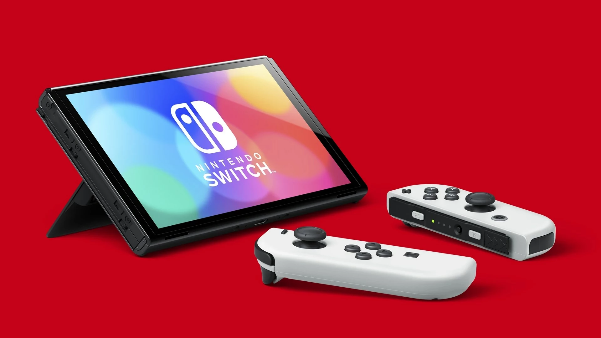 Prenosna igralna konzola OLED 7" Nintendo Switch, 64 GB, Wi‑Fi, bela