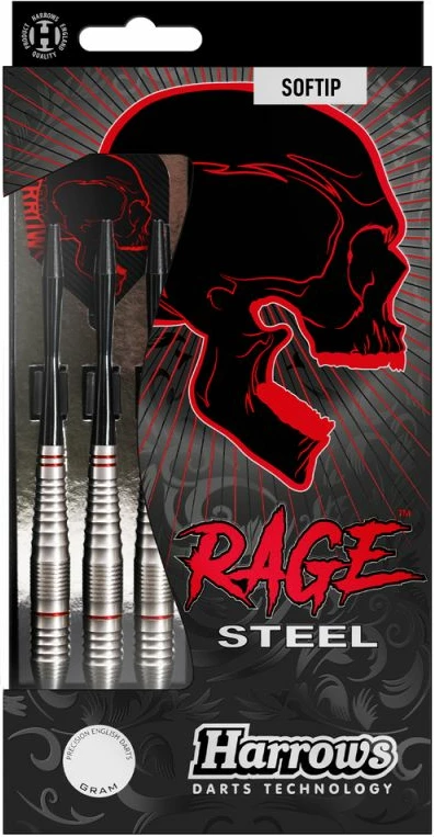 Šipke za dart Harrows Rage Steel softip, moški in ženske