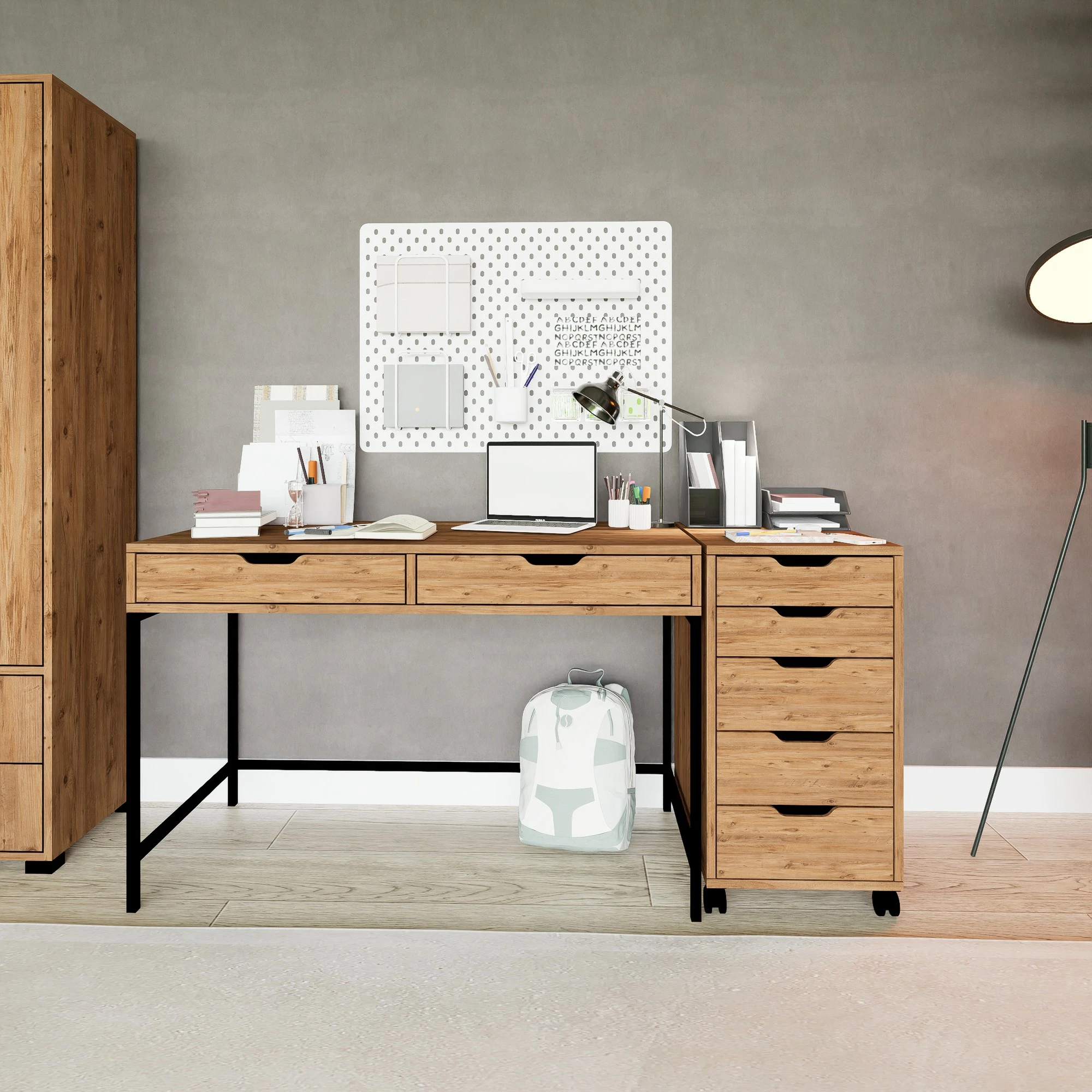 Delovna miza za študij, barva Atlantic Pine, Skye Decor Atlas 1600-59