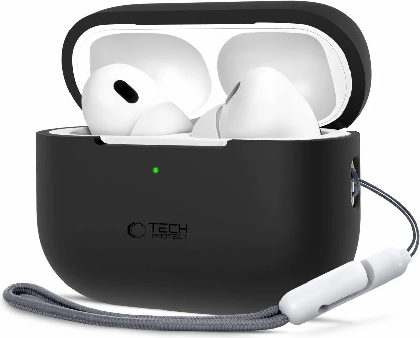 Silikonski ovitek za AirPods Pro / Pro 2, Tech-Protect, črn