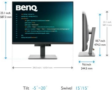 28,2" 4K IPS monitor za razvijalce BenQ RD280U, 5 ms, HDMI, DP, sivi