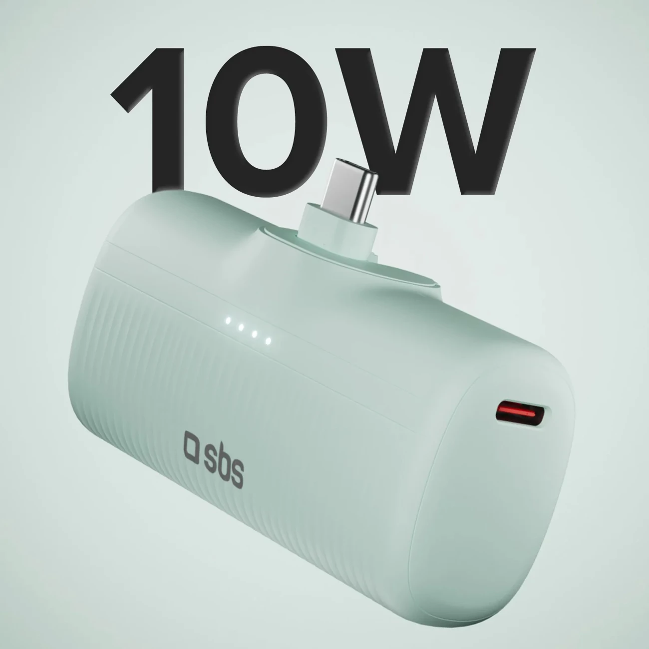 Powerbank EcoPower 5000 mAh, USB-C, 10W, SBS, zelen