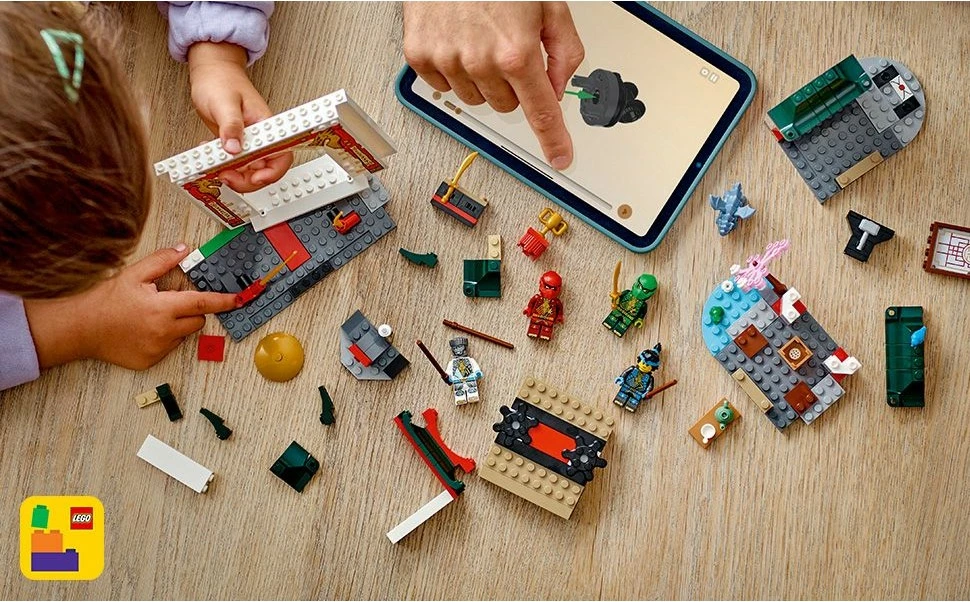 Set za gradnjo Spinjitzu tempelj LEGO Ninjago 71831, 158 kosov, večbarven