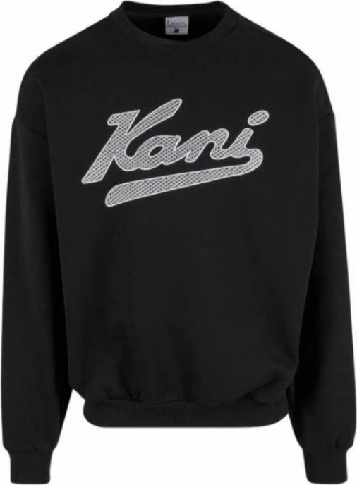 Duks Varsity Palm OS Crewneck, Karl Kani, črn