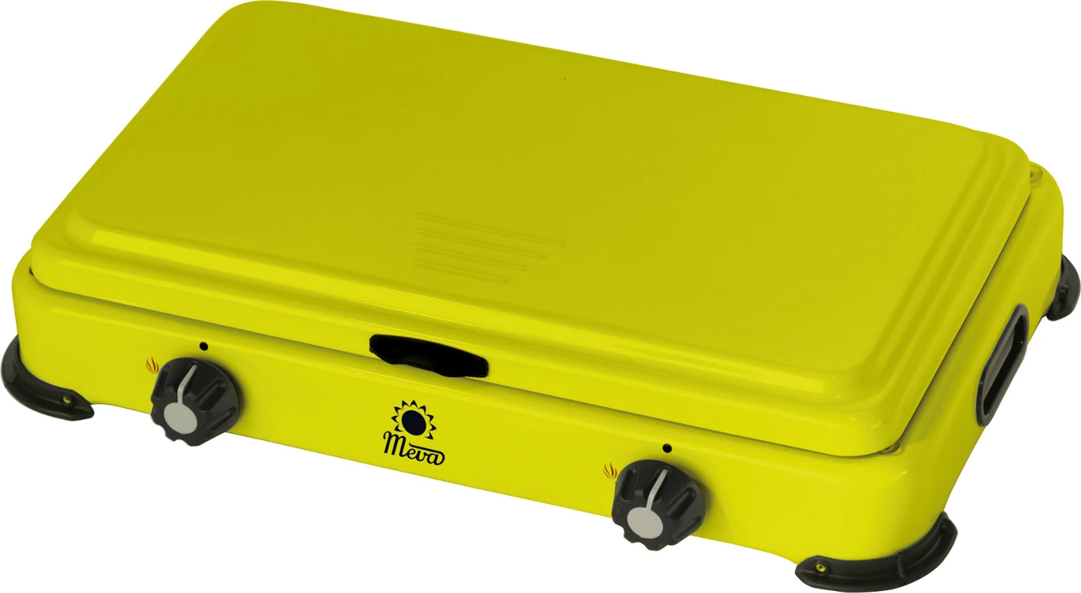 Plinski štedilnik za kampiranje Meva BASIC 2, 2 gorilnika, kovina, zelen