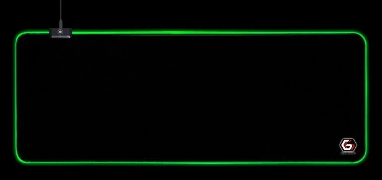 Mauspad Gembird MP-GAMELED-L, črn