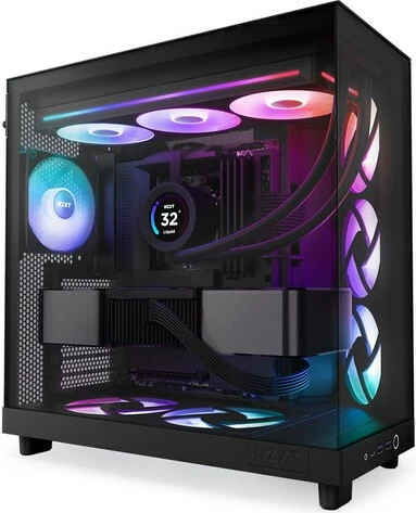 RGB ventilatorji za računalniško ohišje NZXT F360 Core, 3x120 mm, črni