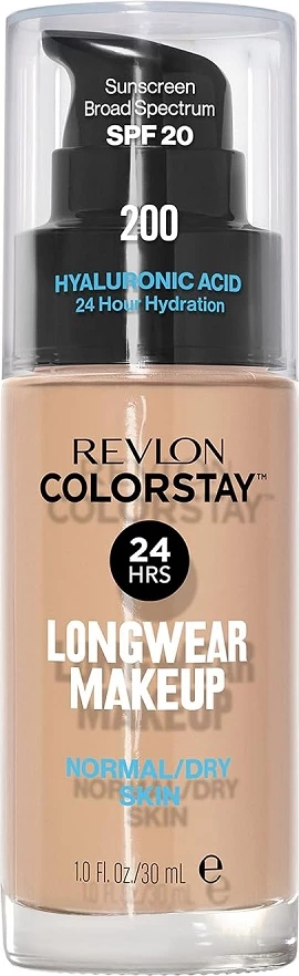 Tekoča podlaga za obraz Revlon ColorStay za normalno/suha kožo SPF20 200 Nude 30 ml