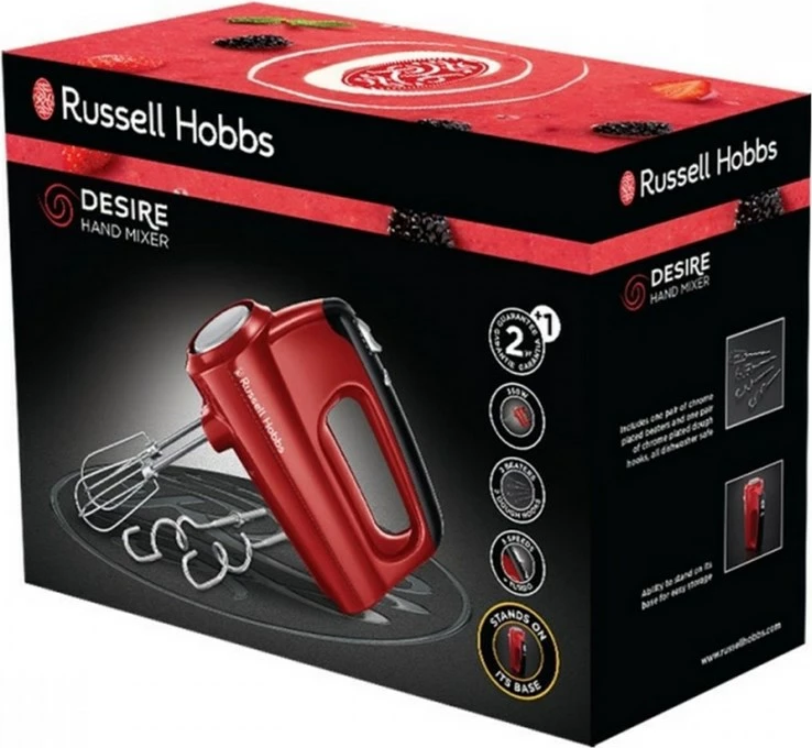 Rokni mešalnik Russel Hobbs 24670-56, 350 W, rdeč