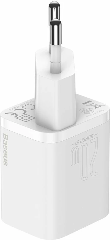 Hitri polnilec Baseus Super Si 1C, 20W, USB-C na Lightning 1 m, bel