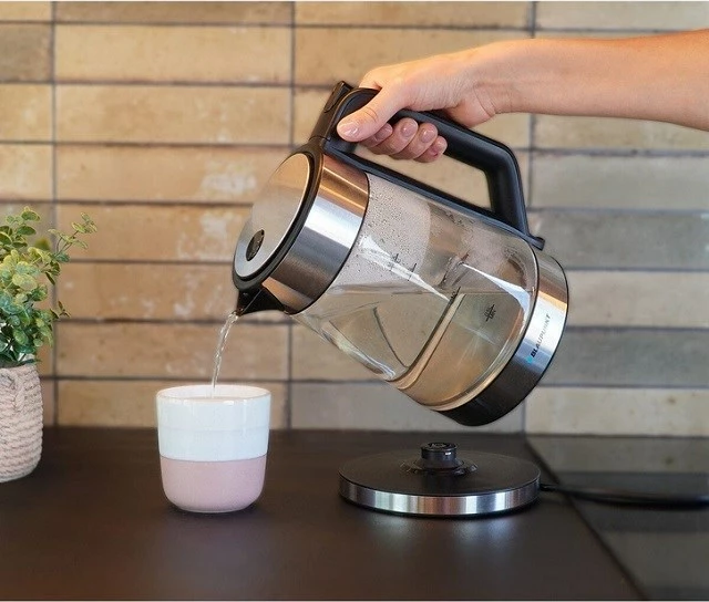 Električni grelnik vode 1,7 L Blaupunkt EKG401, x steklo, prozoren