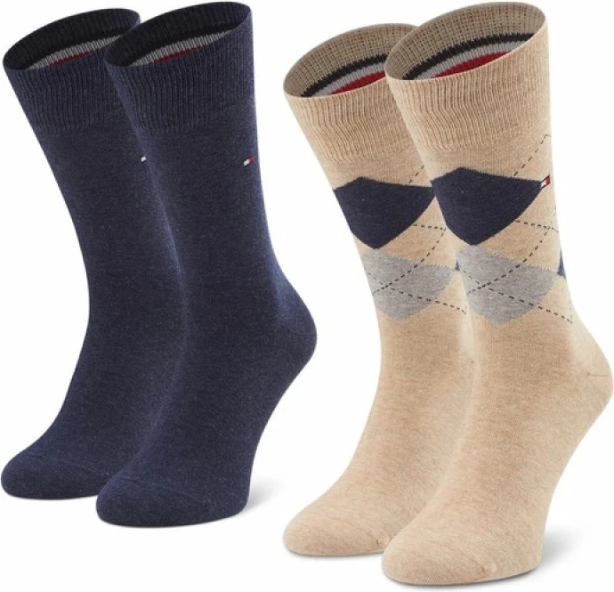 Moške nogavice Tommy Hilfiger, bež in temno modre