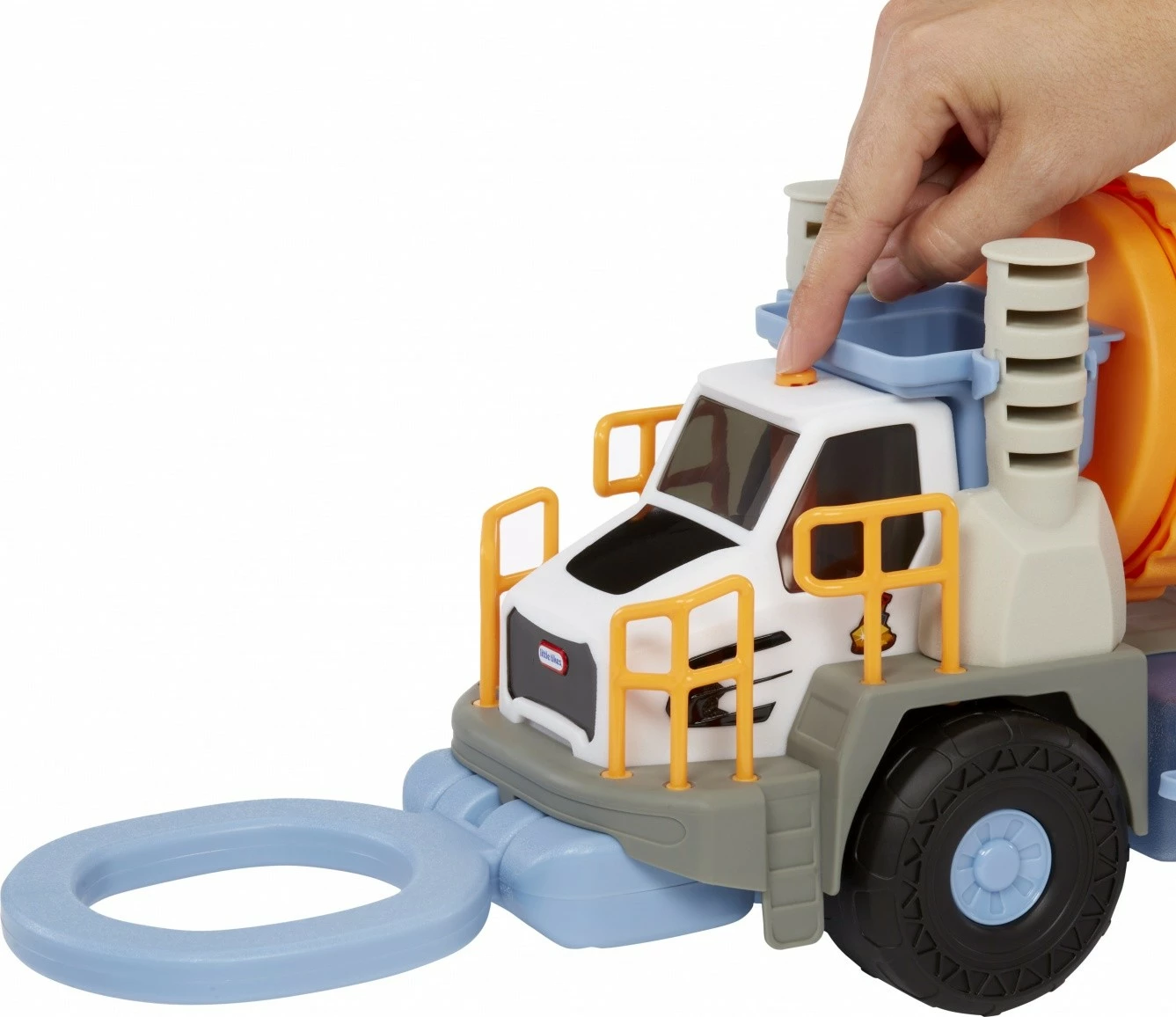 Set kamion rudarski Little Tikes Mining Truck Big Adventures, plastika, 27 cm, azurno/sivo/oranžno/belo