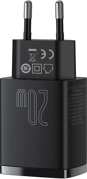 Hitri polnilec, Baseus Compact CCXJ-B01, 20W, USB/USB-C, črn