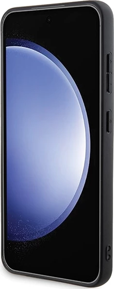 Ovitek Ferrari Carbon Stitched Bottom za Samsung Galaxy S24, črn