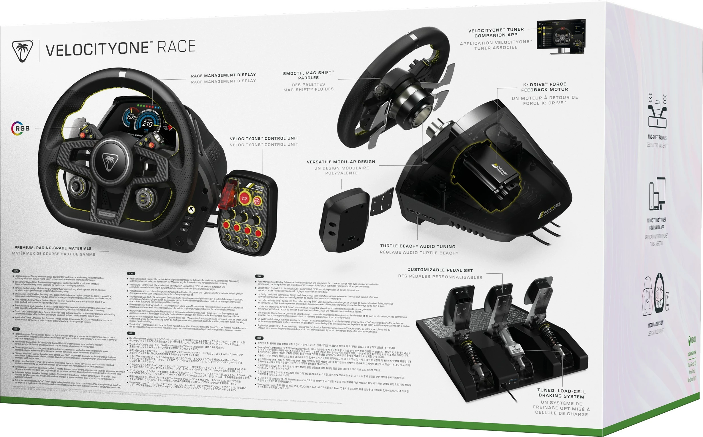 Volan in pedala Turtle Beach VelocityOne, PC, Xbox One, Xbox Series S/X, črn