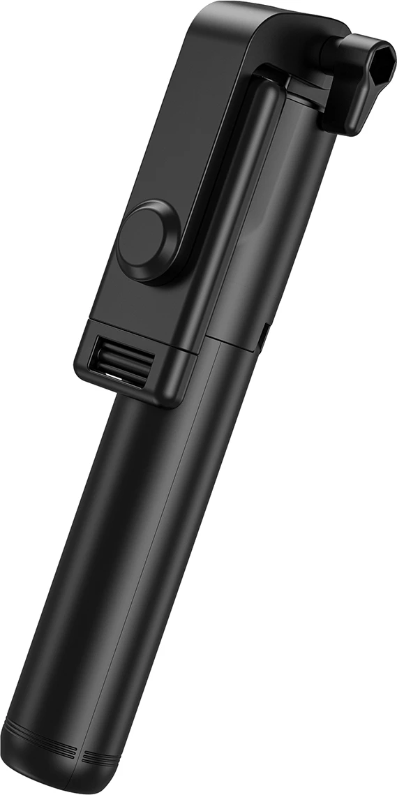 Selfie palica z integralnim stojalom Wozinsky WHS1Y, 1 m, nosilec za telefon, črna