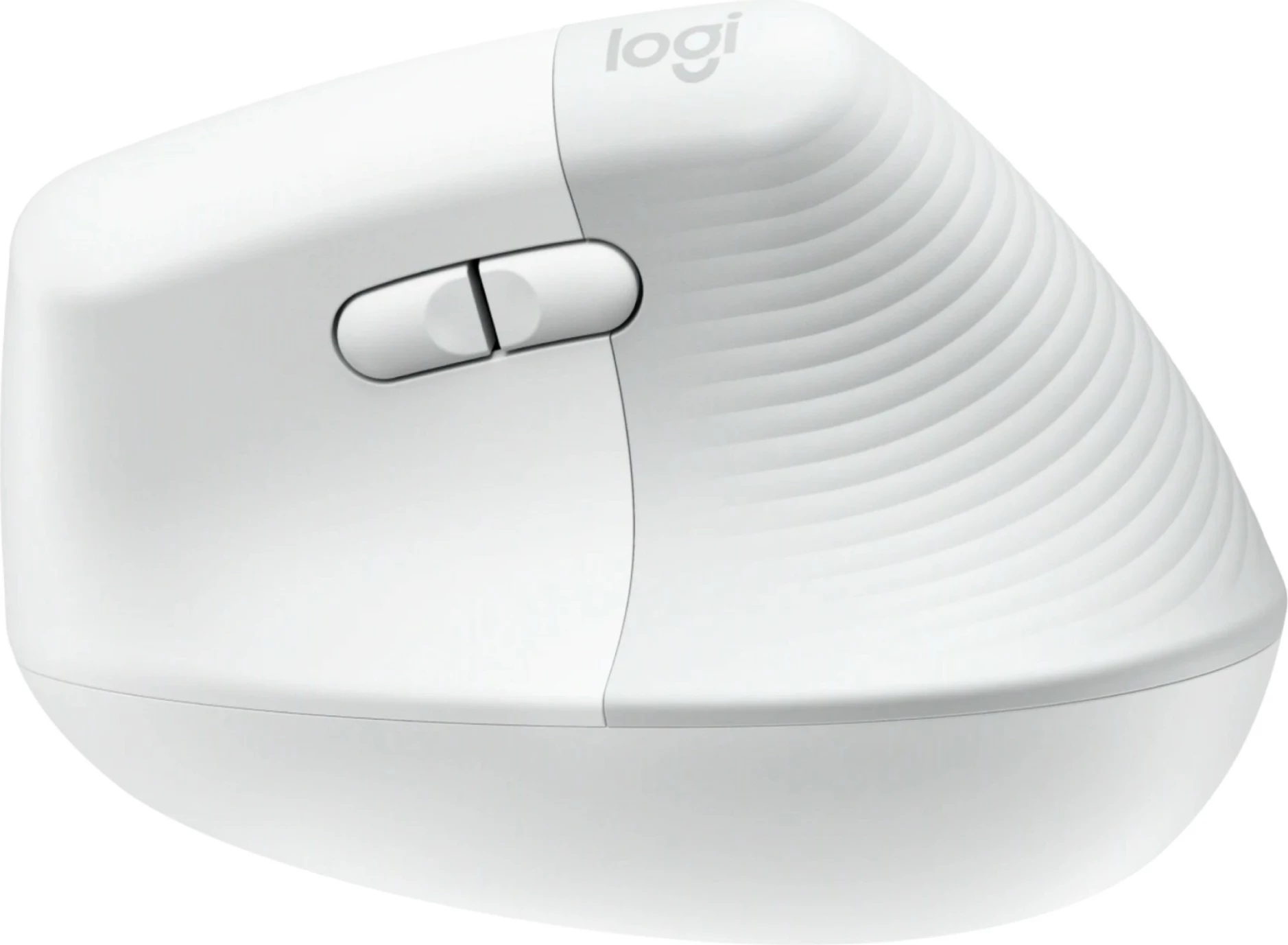 Ergonomski vertikalni miš Logitech Lift, brezžična, off-white