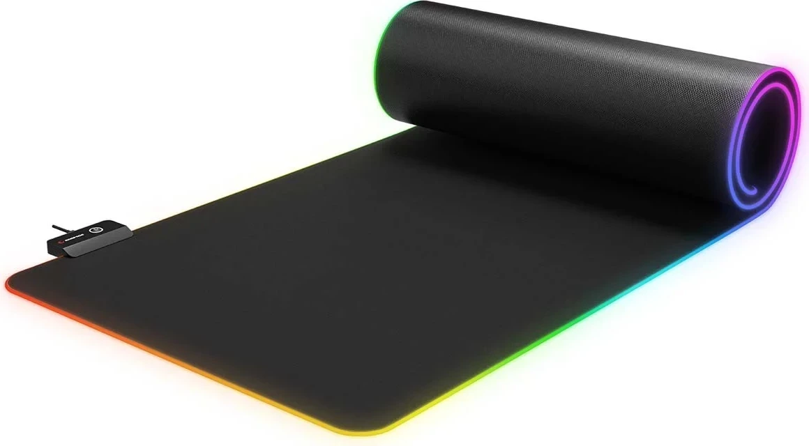 Podloga za miško Rampage MP-24 RGB, XL, črna