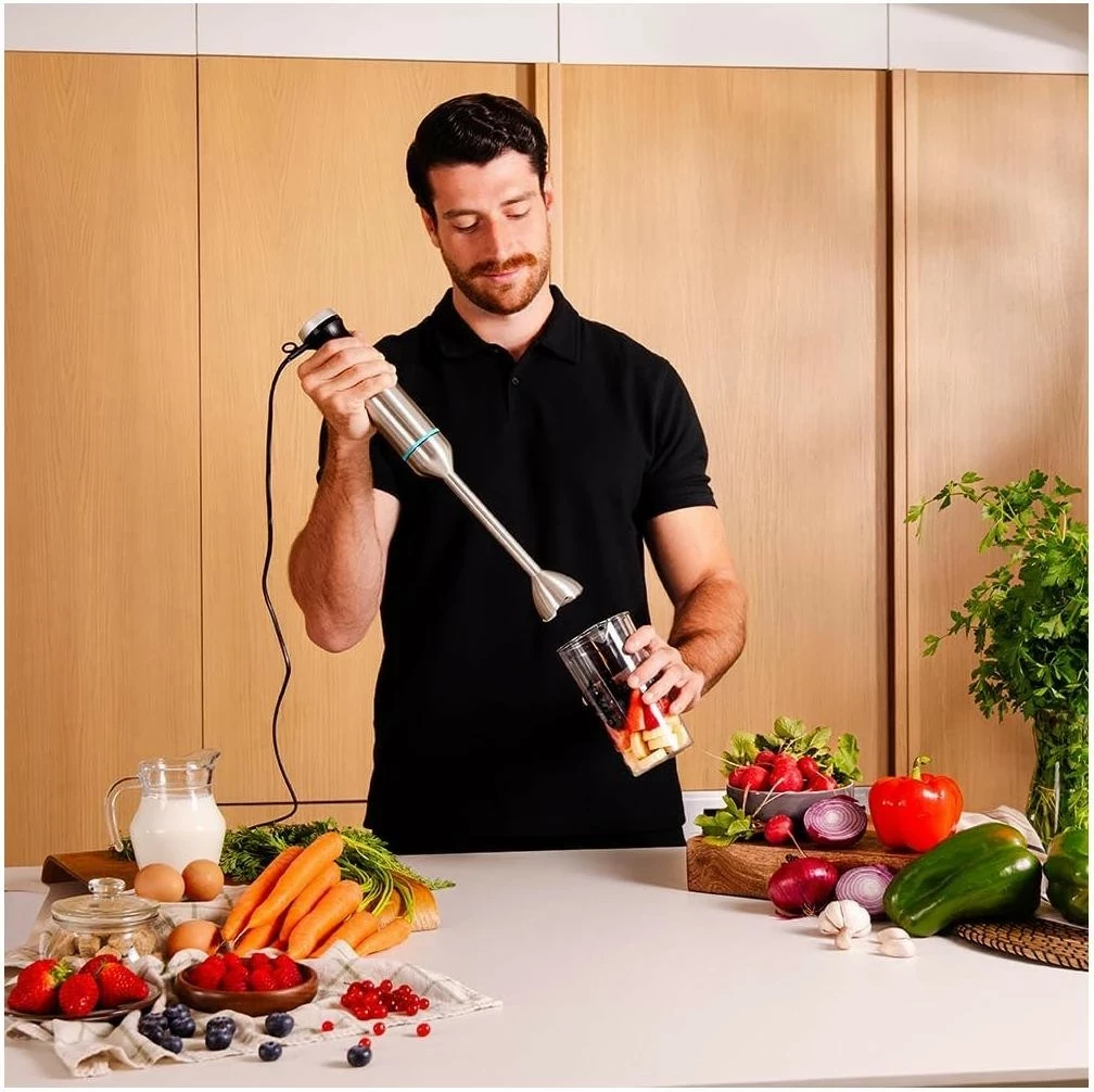 Ročni mešalnik Power Pulsar Cream&Crush Cecotec, 2300 W, 9 hitrosti, črn