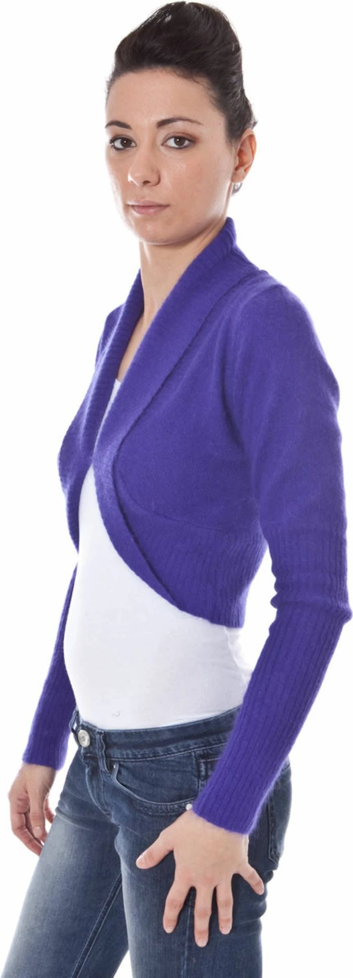 Shrug pulover, ženski, vijoličen DATCH