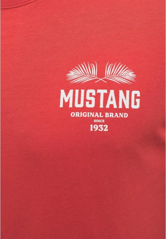 Majica Alex C Print, Mustang, M, rdeča
