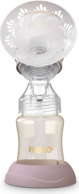 Električna prsna črpalka, 150 ml, brezžična, 3-stopenjska, roza Neno Perfetto