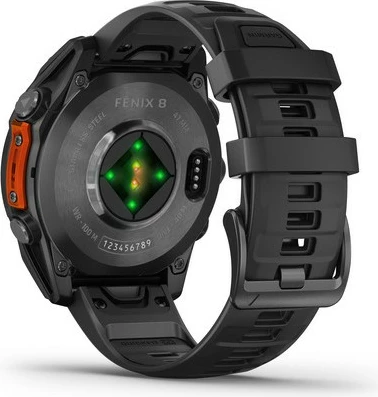Pametna ura AMOLED 47 mm Garmin Fenix 8, siva in črna