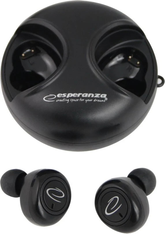 Brezžične ušesne slušalke Esperanza EH228K, črne