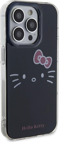 Zaščitni ovitek Hello Kitty Kitty Face za iPhone 13 Pro Max, črn