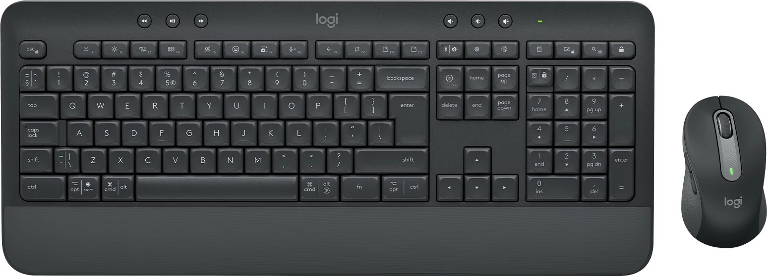 Brezžičen komplet miške in tipkovnice Logitech Signature MK650, Bluetooth, QWERTY, grafit