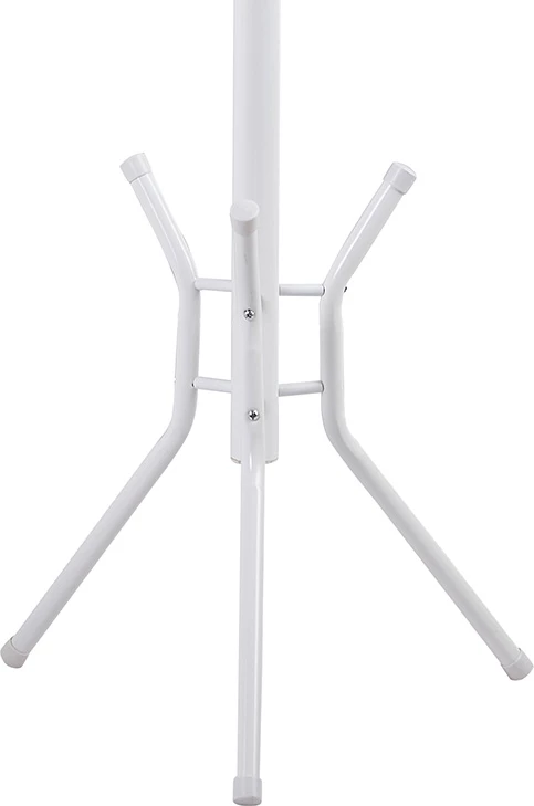Stojalo za plašče, kovinsko, belo, 44x181 cm Piero