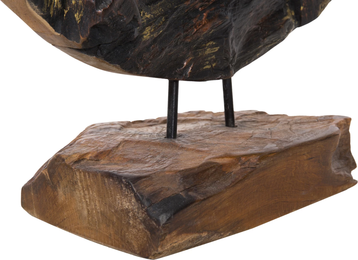 Namizna dekoracija FH7718 iz masivnega tikovega lesa naravna 50x15x64H