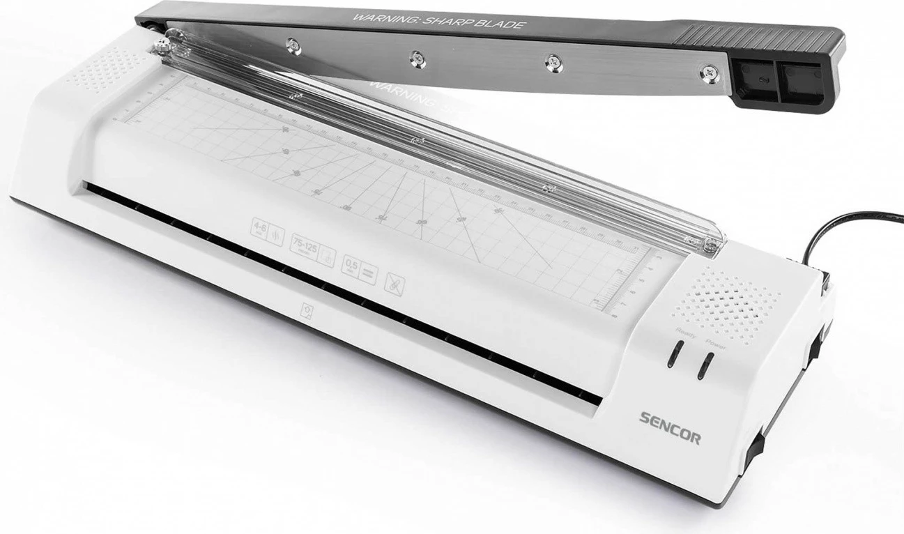 Laminator 2 v 1, A3, 2x75–2x125 µm, bel — Sencor SLA 350, z giljotino