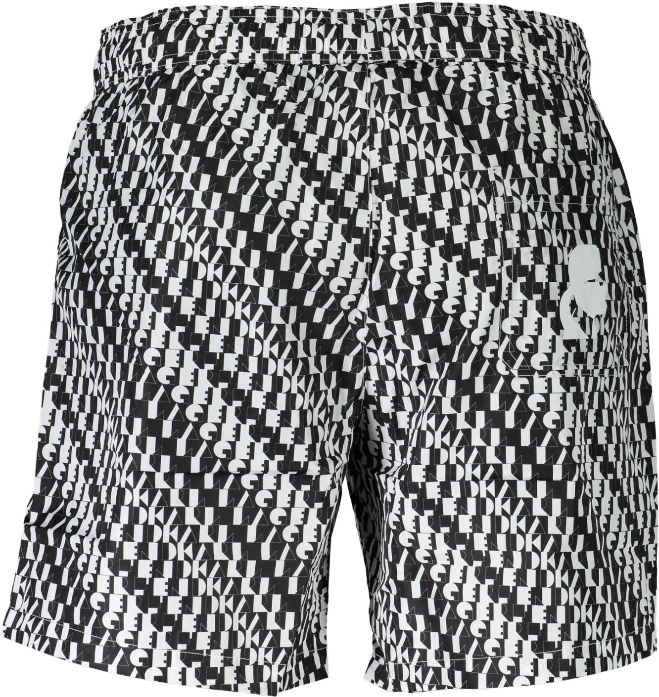 Plavalne hlače KARL LAGERFELD BEACHWEAR za moške, bele