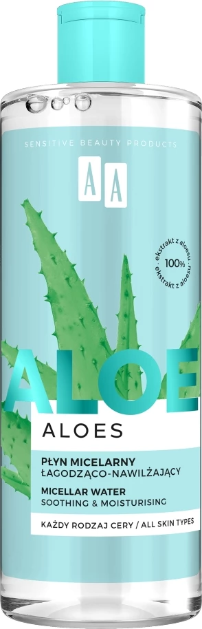 Micelarna voda za ženske 100% izvleček aloe vere, AA Aloes, 400 ml