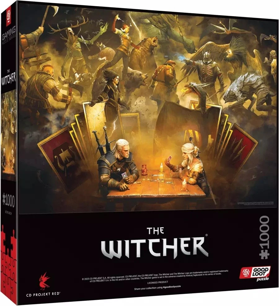 Puzzle The Witcher: Playing Gwent, Cenega Publishing, 1000 kosov