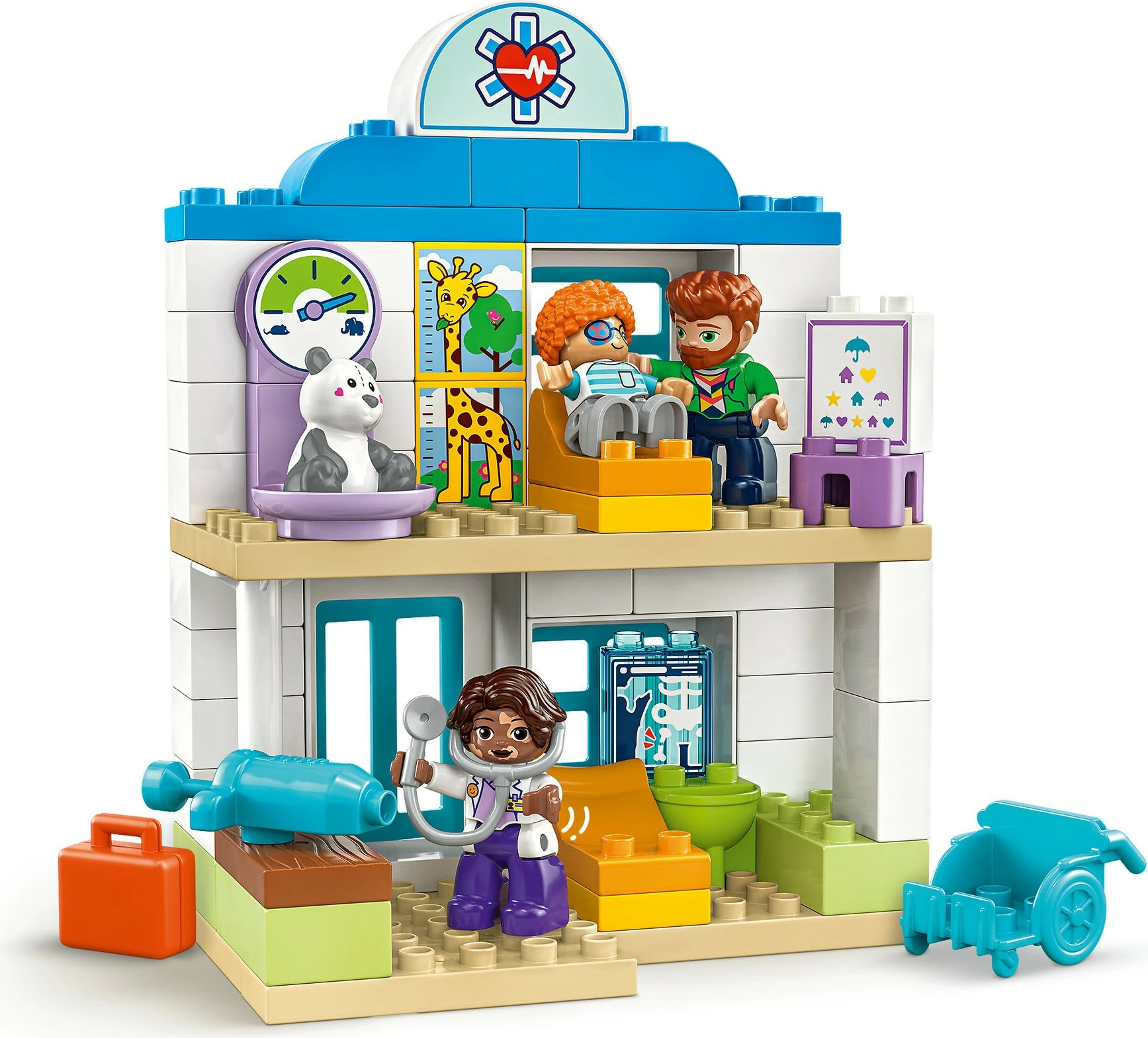 Gradbeni set LEGO DUPLO "Prvi obisk pri zdravniku" 10449, 65 delov, večbarven