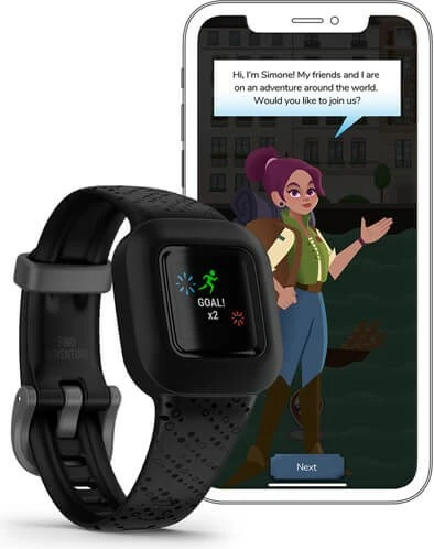 Pametna zapestnica Garmin Vivofit Jr. 3, 1,4 cm (0,55"), črna