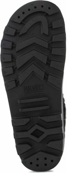 Topli mule natikači Palladium, črni