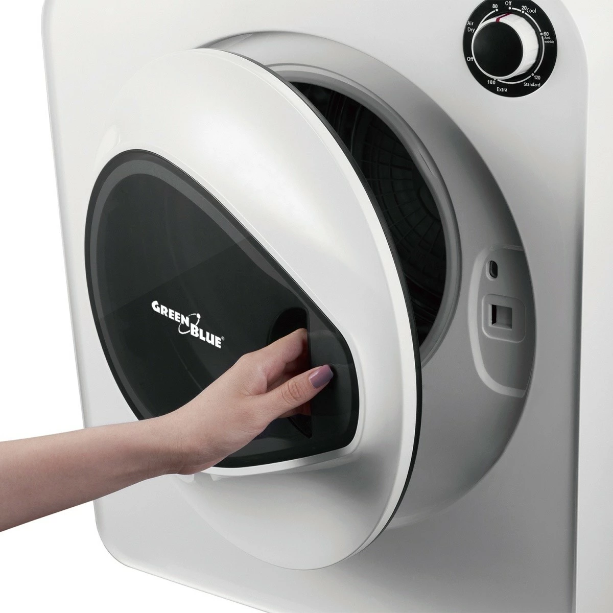 Sušilnik za perilo GreenBlue GB405, 3 kg, 830 W, bel