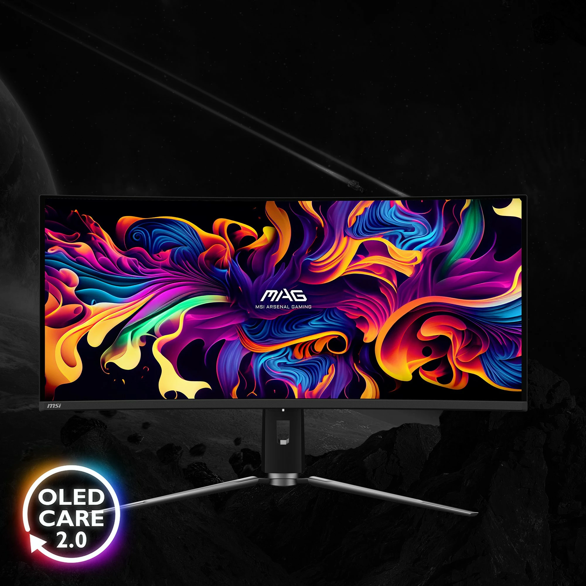 Igralni monitor 34,18" UWQHD OLED, 175 Hz — MSI MAG 341CQPDE