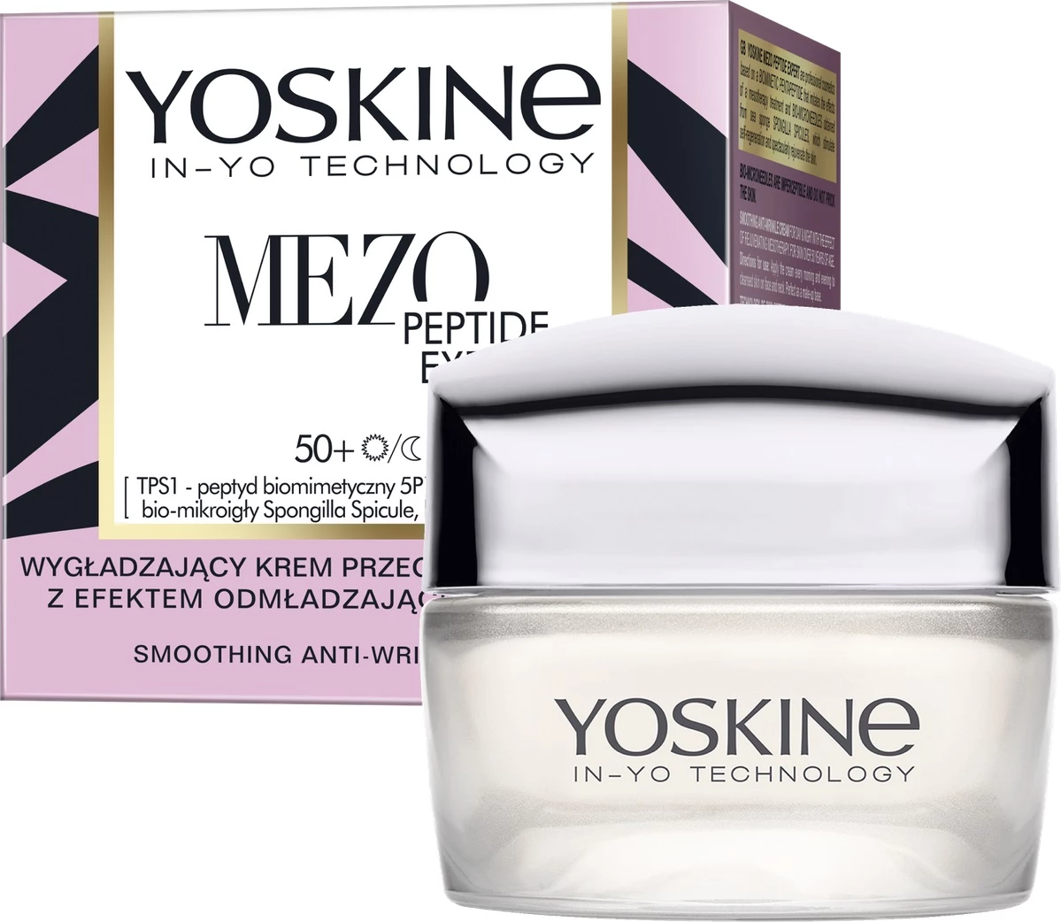Krema proti gubam za ženske 50+, Yoskine Mezo Peptide Expert Smoothing, 50 ml