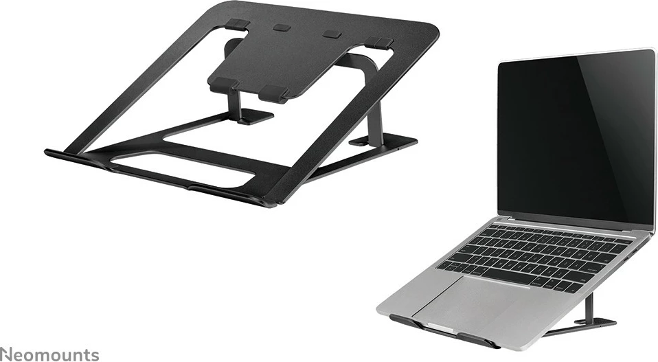 Stojalo za prenosnik Newstar Neomounts NSLS085BLACK, aluminij, 10–17", črno