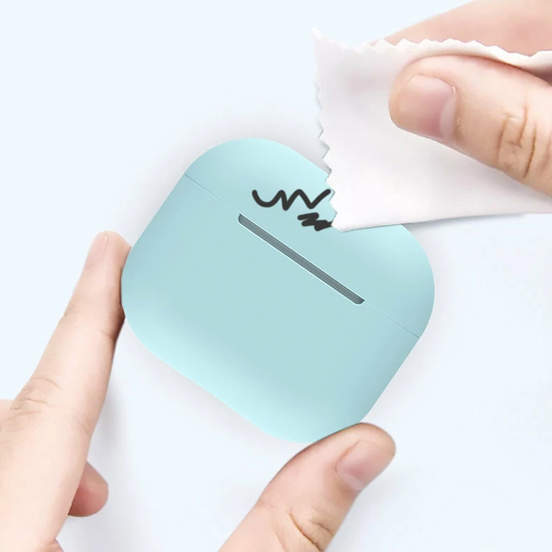 Silikonski ovitek za AirPods 1/2 Hurtel, črn