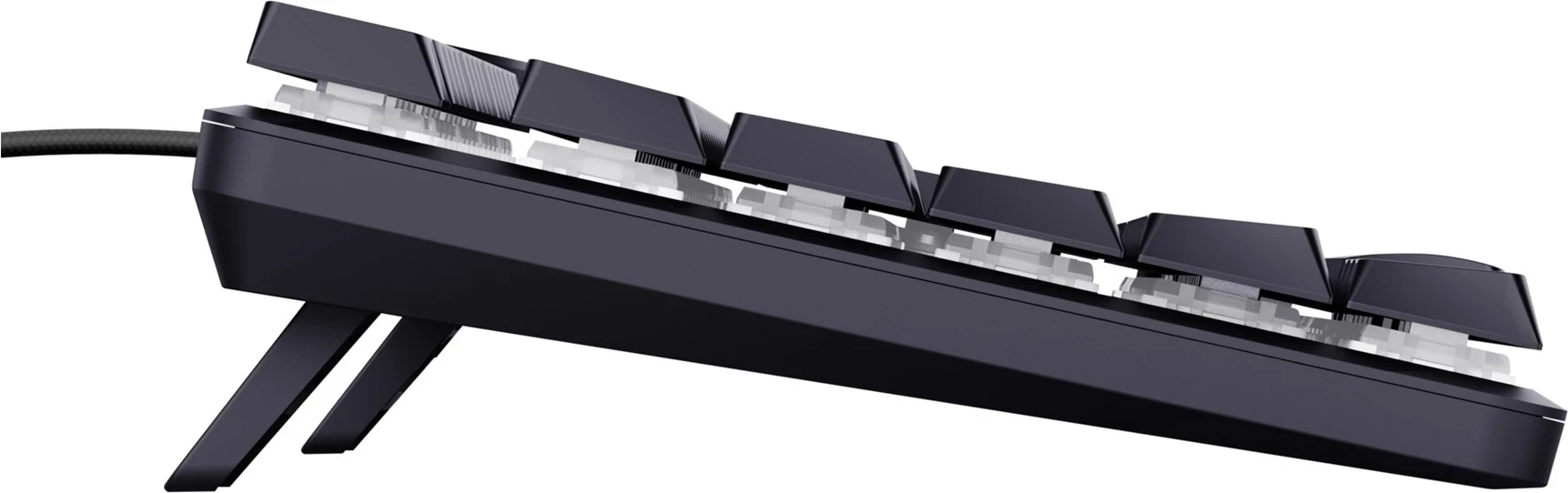 Mehanska igralna tipkovnica z RGB osvetlitvijo Trust GXT 866 TORIX, USB, QWERTY US International, črna