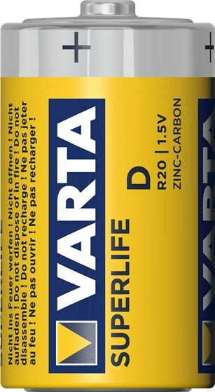 Baterija D Varta R20, 2 kosa
