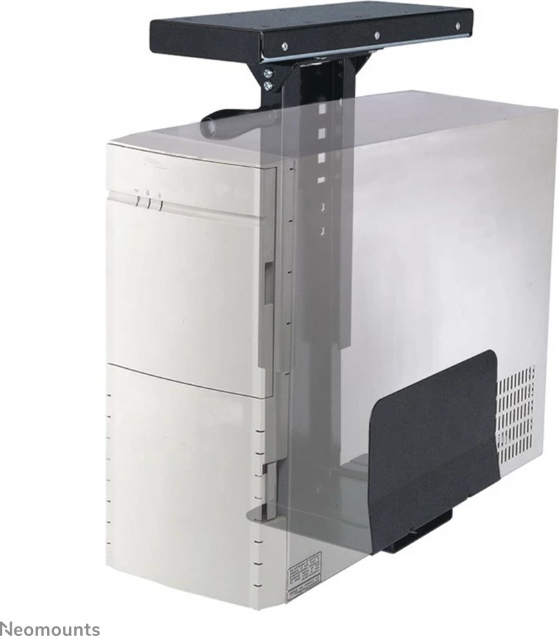 Nosilec za ohišje Newstar CPU-D250BLACK, montaža pod mizo, jeklo, 30 kg, črn