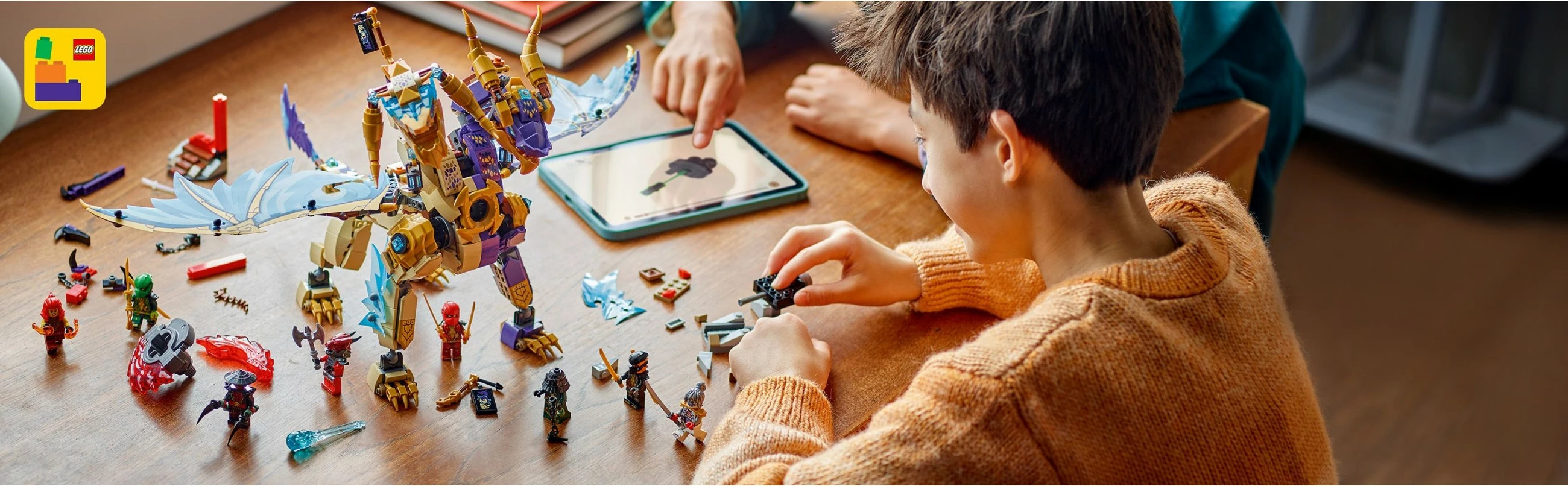 Set za sestavljanje Ninjago Lichtbogendrache LEGO 71836, 869 kosov, večbarven