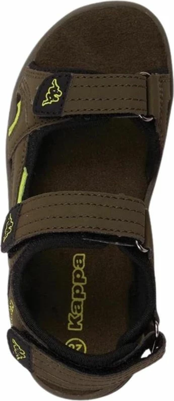 Sandali za fante Kappa, rjava in zelena